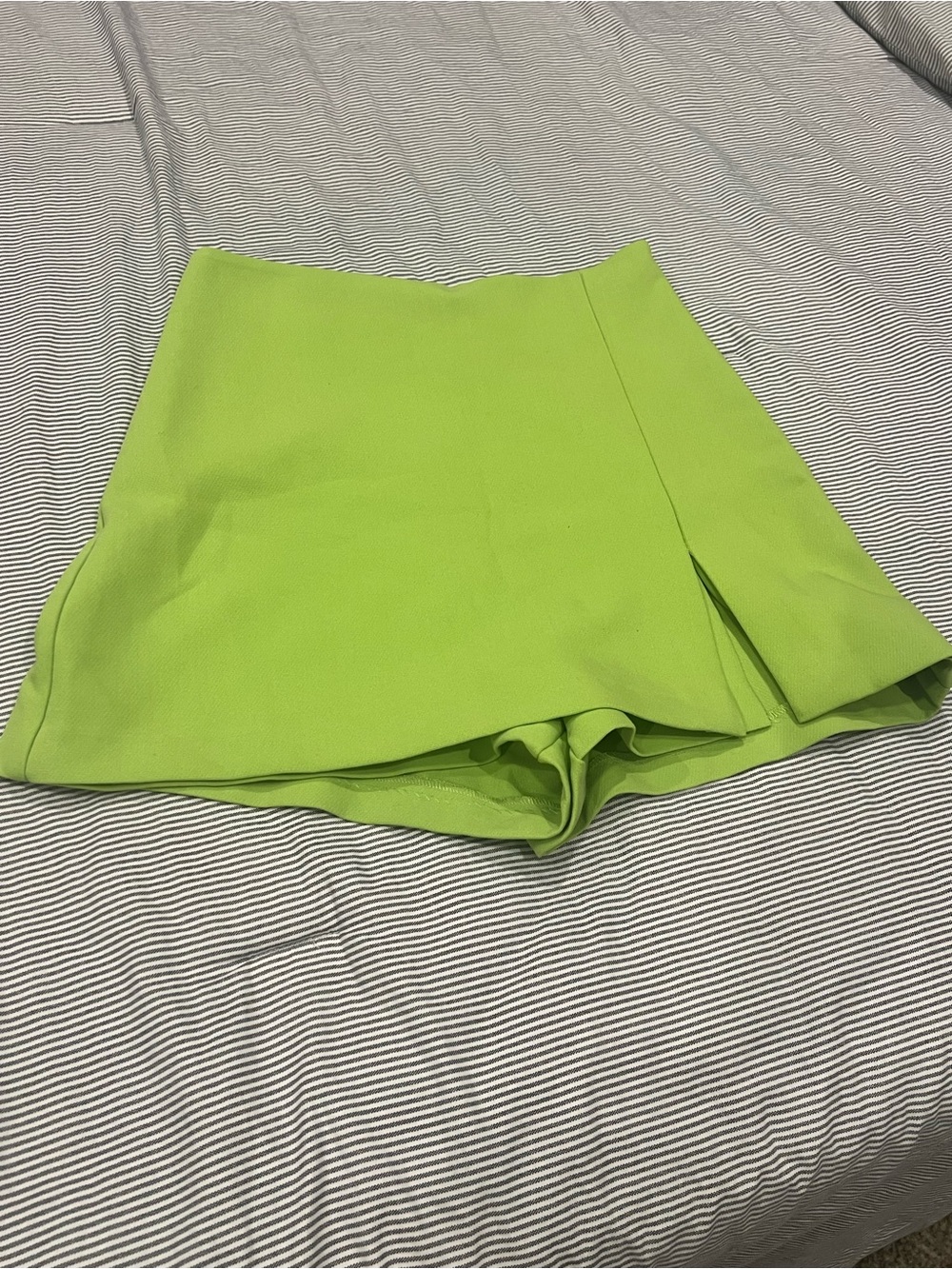 Zara Neon Lime Skort Shorts